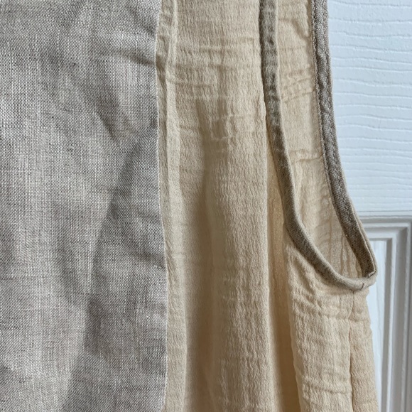 All Saints Cream Button Down Sleeveless SZ 8 Tunic - Picture 3 of 6